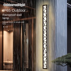 Lámpara de pared LED minimalista moderna para exteriores, resistente al agua, 12W, con energía Solar IP66, decoración de jardín e Interior, iluminación de tira larga - Product Image 2