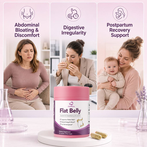 Chinaherbs Complément de soutien pour le ventre plat, formule pour femmes en péri-menopause, Inositol, Gousses de Gattilier, CoQ10, Confort contre les ballonnements, Capsules végétaliennes - Product Image 4