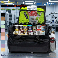 Organizador de Maletero Plegable y Portátil para Accesorios de Detallado de Autos, Bolsa Impermeable para Herramientas de Detallado de Autos, Bolsa de Herramientas Resistente