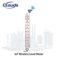 Jauge de niveau magnétique sans fil Clouds, haute température 280 ℃   Remplacement du regard de visée du tambour de chaudière à vapeur