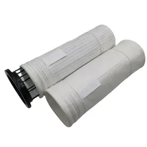 160*2500 poids 550g température normale polyester aiguille feutre sac en tissu usine chimique antidéflagrant PTFE/Nomex/PPS sac en tissu