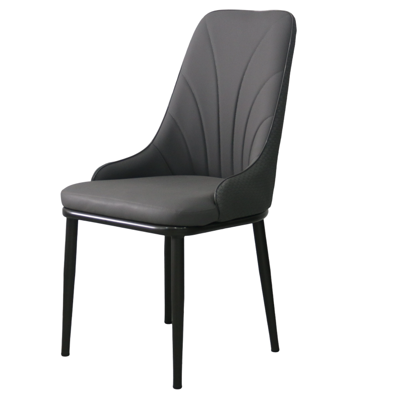 Modern Metal Dining Chair Industrial Style