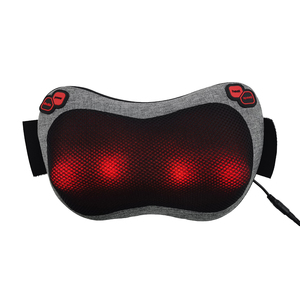 <strong>Massage</strong> Pillow Removable <strong>Wrap</strong> for <strong>Neck</strong> Foot Body Heating Function Durable Shiatsu Massager for Home Car Office