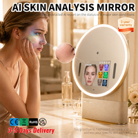 Appareil d'analyse cutanée IA, scanner cutané multi-spectre, commande vocale IA, haut-parleur Bluetooth intégré, test cutané pour salon de beauté CE