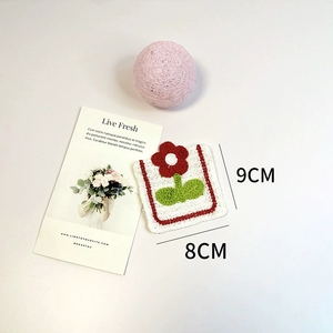Accessoire de bricolage pour vêtements : Patch en tissu toile brodé à motif floral, en <span class=keywords><strong>maille</strong></span> filet, à capuche, cousu à <span class=keywords><strong>la</strong></span> main, de type poche, pour enfants, pour pulls - Product Image 4