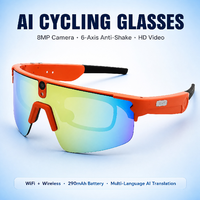 Gafas Inteligentes para Ciclismo L805 con Cámara de 8MP, Video 4K, EIS Antivibración, Traducción por IA, Micrófonos Duales con Cancelación de Ruido, IP66, 46.8g, 290mAh, V5.4