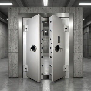Puerta de Acero de Estilo Minimalista con Cerradura Digital y Protección Antirrobo, Adecuada para Habitaciones de Seguridad en Villas - Product Image 5