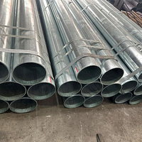 Tubería de Acero Redonda Galvanizada en Caliente Roscada y Acoplada, Estándar BS1387, para Proyectos de Tuberías Subterráneas de Agua y Gas