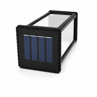 Solarbetriebene Laterne mit LED-Warmlicht-Glühfaden und Erdspieß für Rasen, Gehweg und Landschaftsdekoration