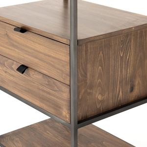 Estantería de almacenamiento de madera <span class=keywords><strong>estrecha</strong></span> y alta al por mayor, estantería de 5 niveles <span class=keywords><strong>con</strong></span> cajón, sala de estar rústica, regalo para amantes de la decoración del hogar - Product Image 5