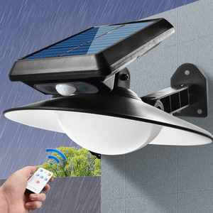 Lumière LED extérieure à énergie solaire IP65 avec capteur de mouvement projecteur de lampe murale externe pour réverbères de jardin étanche Sunligh - Product Image 1