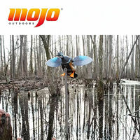 MOJO Outdoors ES Woody - Support motorisé à batterie, durable, léger et portable pour le montage sur poteau de leurres de chasse au canard Woody