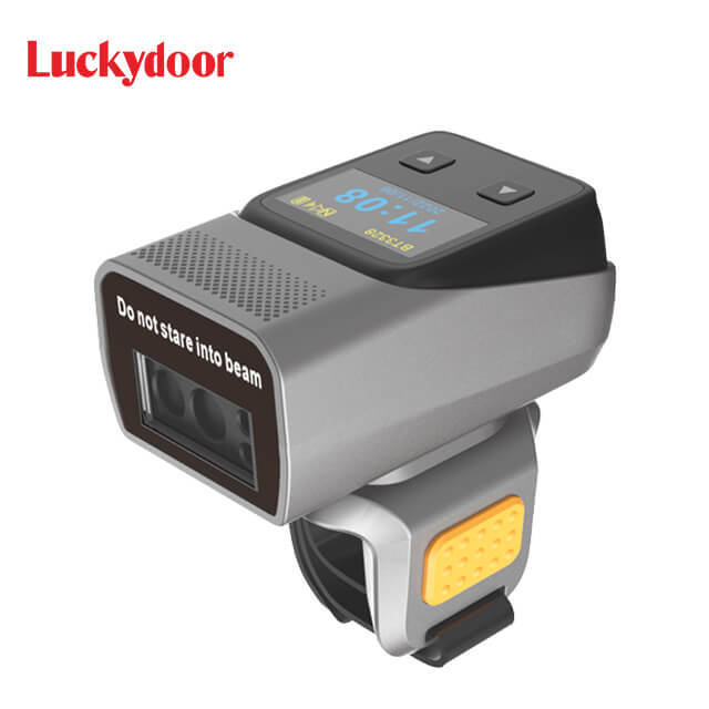 Luckydoor RS2 Handheld Pocket 2D Wireless 2.4G Ring Barcode Scanner Portable Wearable Mini Finger CMOS USB/COM A4 Size Stock