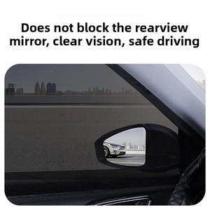 Couverture de filet de fenêtre de confidentialité de pare-soleil de voiture anti-moustique transfrontalière avec écran de ventilation de protection solaire en tissu - Product Image 3