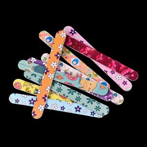 All'ingrosso carta vetrata lime per unghie per bambini lucidatura a dita colorati multi modelli fiore farfalla stampato doppio lato - Product Image 5