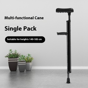 Nuevo Modelo de Asistencia Stand up Straight Handle aleación de aluminio antideslizante bastón para ancianos senderismo y muleta de aluminio diaria - Product Image 4