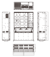 Servidor de Almacenamiento 4U Xeon Scalable de 24 Bahías con Intercambio en Caliente, 2.5 y 3.5 Pulgadas, SATA, SAS, NVMe, M.2 2280, 8 DDR4 RDIMM/LRDIMM 3200MTs, en Stock