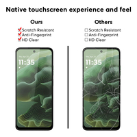 Protection d'écran de téléphone portable 2.5D Couverture complète Impression soyeuse Verre trempé pour Moto G67 Power Protection d'écran