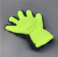 Gant de lavage de voiture anti-rayures en microfibre à 5 doigts