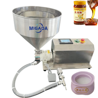 Machine de remplissage à pompe rotative à servomoteur haute précision pour liquides, pâtes, beurre de cacahuète, lotion, crème, confiture, cosmétiques