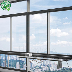 หน้าต่างอลูมิเนียมบานเลื่อนกระจกเทมเปอร์สำหรับประตูและหน้าต่างบานเลื่อนแบบอเมริกัน - Product Image 6