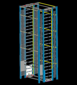 10k Lift Vertikal modul Palette 6Meter Hub heber Förderer Elektrische Industrie aufzug Leiter Material transport ausrüstung - Product Image 3