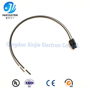 Conector de Plástico Preto de 2 Pinos, Cabo Elétrico com Terminais Não Isolados para Fonte de Alimentação e Eletrodomésticos - Product Image 1