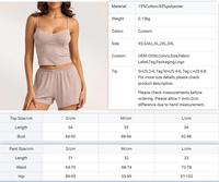 QINSI Meilleures ventes Ensemble de pyjama court en dentelle pour femme, vêtements de nuit personnalisables, deux pièces, robe de nuit sexy en tricot
