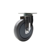 JQ Caster 125mm Plate Heavy Duty Medical Swivel Castor Wheels for Hospital Bed