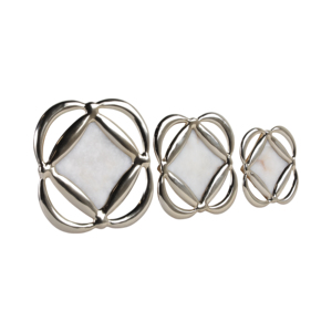 Set di Decorazioni Murali in Stile Moderno, Effetto Marmo, in Ferro, MDF e Resina, per Casa, Ufficio e Soggiorno, Set di 3 Pezzi 16 14 - Product Image 2