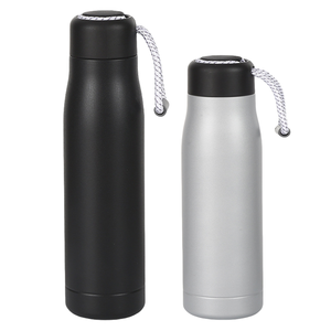 12oz 17Oz thủy cách điện nhiệt <span class=keywords><strong>Flask</strong></span> <span class=keywords><strong>400ml</strong></span> 550ml thép không gỉ kim loại tái sử dụng chai nước với nắp di động dây - Product Image 1