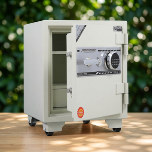 Coffre-fort électronique YUNOS YNS-61E avec code, empreinte digitale et clé, en acier inoxydable, ignifuge et résistant à l'eau. Excellent prix. - Product Image 5