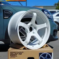 Nouvelle jante forgée à cinq branches en alliage d'aluminium de 18, 19, 20, 21, 22 pouces, 25 mm pour Audi/Mercedes GT