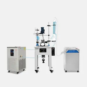 Laboratory Chemical Single Layer Glass Reactor 20L With Heating Bath