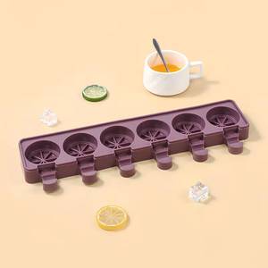 Molde de silicona de grado alimenticio, forma de cubo de plátano/piña, molde reutilizable para hacer helados caseros en la cocina y para congelar. - Product Image 4
