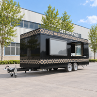 Camion de Kebab Entièrement Équipé, Taille Personnalisée pour l'Europe, Chariot de Vente Ambulant pour Bubble Tea, Café, Hot-Dogs, Remorque Alimentaire Carrée