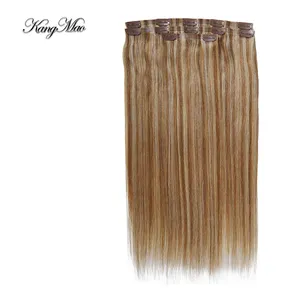 Thick Human Hair Extensiones Cabello Natural Clip Ins 100% Invisible Remy Clip In Hair Extension 100 Virgin Natural Clip In Hair