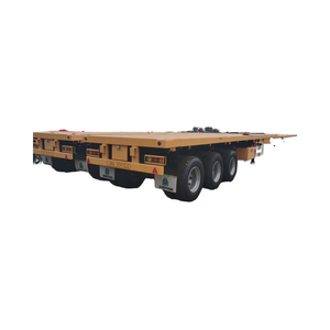 <span class=keywords><strong>Semi</strong></span>-<span class=keywords><strong>remorque</strong></span> à plateau 3 essieux 40 pieds 50 tonnes 20 pieds 60 pieds 50 pieds Remorques pour camions conteneurs - Product Image 1