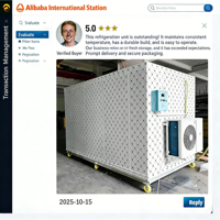 Conteneur Réfrigéré Personnalisable à Panneaux Solaires Haute Performance Hitachi/Daikin pour Stockage Commercial d'Aliments Surgelés