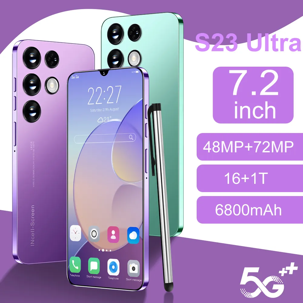 100% เดิมที่แข็งแกร่ง10 Core 5G ให้โทรศัพท์รุ่นสากล HD 12.0ลายนิ้วมือโทรศัพท์มือถือ