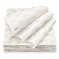 Papier de soie blanc écologique entièrement imprimé avec logo personnalisé pour emballer les chemises et les fleurs