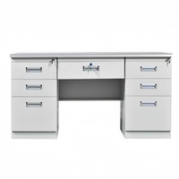Mobilier moderne pour l'école et la maison Table KD d'ordinateur de bureau en acier moderne avec 3 tiroirs