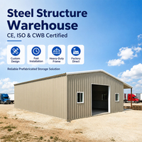 Atelier préfabriqué en structure métallique, entrepôt en métal galvanisé pour stockage industriel