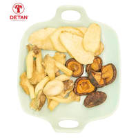 DETAN collations croustillantes faibles en gras chips de champignons huîtres royales avec collation à faible teneur en glucides