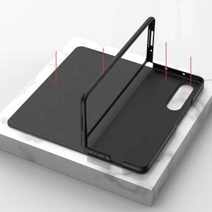 Funda de teléfono con espejo de mármol para <span class=keywords><strong>Samsung</strong></span> Galaxy <span class=keywords><strong>z</strong></span>, carcasa plegable 4, funda de pu para teléfono Galaxy <span class=keywords><strong>z</strong></span> fold 3 con soporte Invisible - Product Image 4