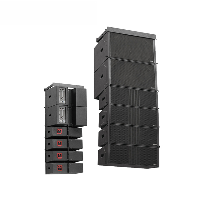 Dual 8 Inch Line Array Church Speaker Passive Active 500W RMS 1000W Program 126dB SPL Professional Sound System