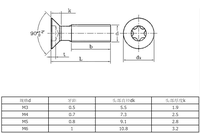 Vis à tête fraisée plate Torx antivol en acier inoxydable 304 M3 M4 M5 M6
