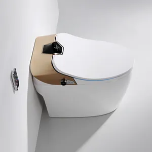 Fitur Terbaik Toilet Pintar Otomatis Penuh Dudukan Lantai Pemanas Bidet Elektron Toilet Pintar