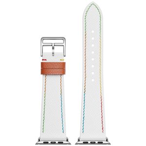 Correa de reloj inteligente de cuero Saffiano francés para correas de reloj <span class=keywords><strong>Casio</strong></span> de 18 mm y 19 mm para correas de reloj <span class=keywords><strong>Apple</strong></span> de 46 mm y 42 mm - Product Image 6