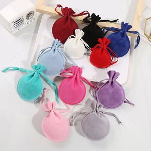 Sac à bijoux en velours double face recyclable avec cordon de serrage, personnalisable avec logo, pour le rangement de pierres précieuses, montres et lunettes - Vente en gros - Product Image 3